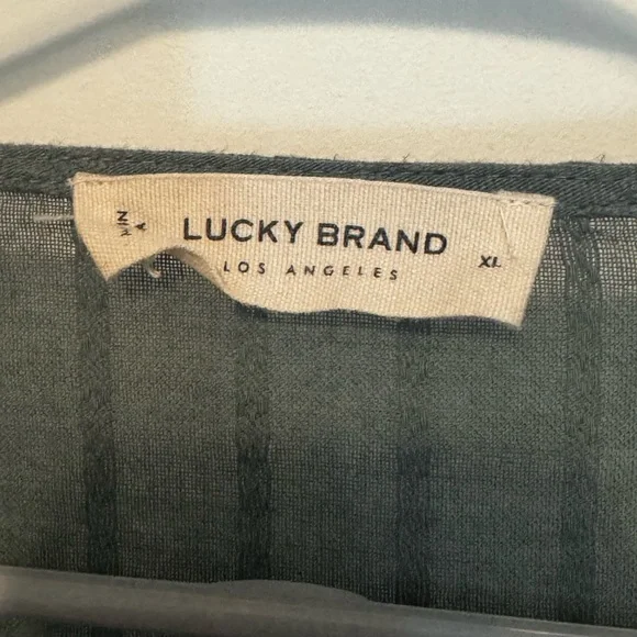 Lucky Brand Green Tunic Top - Picture 2 of 5